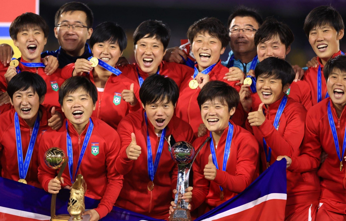 U20 nữ Triều Tiên vô địch U20 World Cup nữ 2024. (Ảnh: Getty).